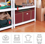 Elf Stor Christmas Tree Storage Bag with Wheels, Red, 67” x 28” x 24” - Image 3