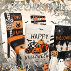 Halloween Chair Covers Set of 4 Ghost Chair Back Covers Halloween Dining Chair Covers for Party Kitchen Decorations - Image 7