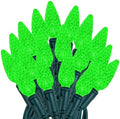 Novelty Lights 24FT 70 LED C6 Green Christmas String Lights, Outdoor by NoveltyLights-LightExperts