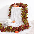 BLEUM CADE 12Pcs 16.4Ft Fake Flower Garland Artificial Rose Vines - Image 5