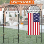 Liitrton 2 Pack Garden Flag Holder Stand Fits Max 14" x 25" Outside Flags - Image 4