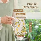 Vintage Lemon Ceramic Vase with Handle, Retro Ice Glazed Crack Farmhouse Pitcher Vase for Home Decor, Living Room, Shelf, Office, Rustic Table Centerpiece 7 Inch - Image 5