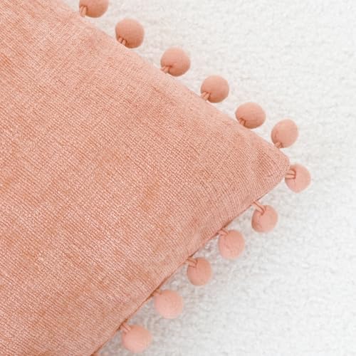 CaliTime Decorative Couch Throw Pillow Covers 22 X 22 Inches Dusty Pink - Image 3