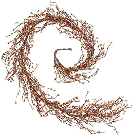 Fall Thanksgiving Pip Berry Garland – 54" Rustic Farmhouse Autumn - Image 5