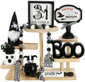 Halloween Decorations for Home Office 8PCS Farmhouse Tiered Tray Decor by SYNCVIBE