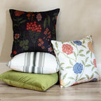 Floral Decorative Throw Pillow Covers, Set of 4, 18x18 Inch Modern Boho Accent Pillow Covers 4 Pack - Image 3