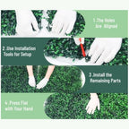 20''x20'' 24 Pieces Artificial Hedge Boxwood Panels UV Resistant - Image 5