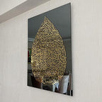 iwa concept Ayatul Kursi Tempered Glass Islamic Wall Art, Throne Verse Arabic Calligraphy Decor, Quran Verse Decor Gift for Muslims in Ramadan (Drop Calligraphy 27.5 x 21.6 inches) - Image 5