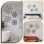 Hicarer 4 Pcs Starburst Wall Decor, Bling Metal Wall Art, Black Diamond - Image 4