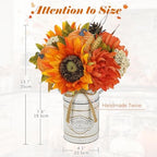 Fall Centerpieces for Tables Fall Flowers in Vase Fall Floral Arrangement - Image 2