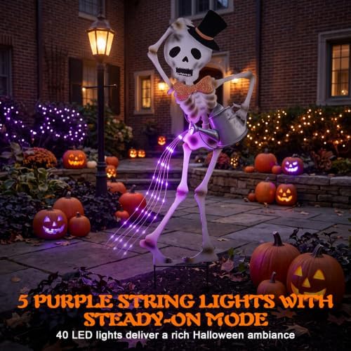 Lewondr 35" Skeleton Halloween Decorations Outdoor - Image 4