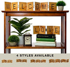 EXCELLO GLOBAL PRODUCTS Wood Hinged Accordion Sign - Welcome - Image 4