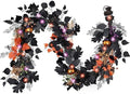 DecorbyHannah 6ft Halloween Garland for Mantle with Lights Pumpkin Decor by DecorbyHannah