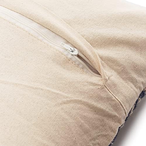 · REDEARTH · Textured Handwoven Throw Pillow Cases - Indigo Impressions - Image 7
