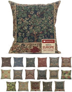 William Morris Tree Of Life Woven Tapestry Throw Pillow Cover 16 X 16 In by CCharlotteHomeFurnishings