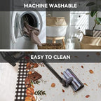Artoid Mode Buffalo Plaid Pumpkins Mushrooms Birdhouse Leaves Fall Area Rug, Autumn Thanksgiving Home Decor Low-Profile Washable Area Rugs for Entryway Bedroom Living Room Laundry Room Indoor 5x7 Feet - Image 6