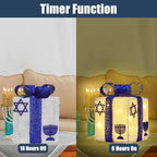 Krissing 3pcs Lighted Hanukkah Gift Boxes for Hanukkah Decorations, Christmas White and Blue Gift Boxes Decor for Chanukah Party Table Centerpieces Yard Jewish Christmas Tree Ornaments - Image 3