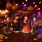 Thyle 4 Pcs Vintage Halloween Figurines Decorations - Image 2
