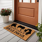 Funny Coir Doormat It’s Just a Bunch of Hocus Pocus Halloween Decor Welcome Front Porch Decor Mat For The Entrance Way Personalized PVC Backing Novelty Gift Outdoor Coir Doormat 23.6 x 15.7 inch - Image 2
