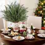 8Pcs 36" Real Touch Norfolk Pine Stems, Faux Christmas Greenery Long Stems - Image 6