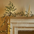 Fudios Lighted Christmas Pine Tree with Timer 60L Fairy Lights Battery Operated or USB Plug in18IN for Home and Holiday Decoration - Image 4