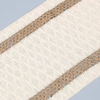 Niviy Boho Table Runner for Home Decor 144 Inches Long Farmhouse Macrame Table Runner Cotton Linen Woven Table Runners for Summer Dining Table Decoration, Beige & Brown - Image 6