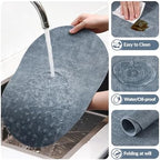 homing Heat Resistant Oval Placemats Set of 8, Blue - Image 5