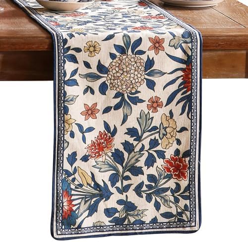Patdrea Designer Vintage French Linen Table Runner,12"X71"-Ivar A by patdrea