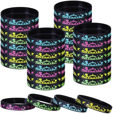Soulchen 200 Pcs Christmas Nativity Silhouette Silicone Bracelets Wristband by Soulchen
