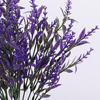 RECUTMS Artificial Fake Outdoor Plants Flowers for Spring Decoration Purple - Image 3