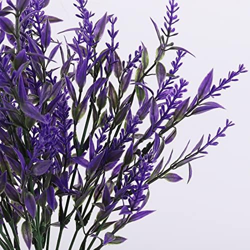RECUTMS 20 Pcs Outdoor Artificial Flowers UV Resistant Fake Outdoor Plants - Image 3