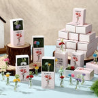 Wonderjune 50 Sets Mini Flower Thank You Gifts Bulk for Women, Clear - Image 4