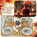 Meanplan 16 Pcs 8 Sets 2-in-1 Turkey Candle Holder Set Turkey Tealight Metal Votive Candle Holders Thanksgiving Table Centerpiece Sitting Standing Turkeys Candlesticks for Home Table Mantle Decor - Image 5