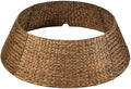 Best Choice Products 36in Christmas Tree Collar, Woven Hyacinth 3-Piece Holiday Rattan Tree Skirt Accessory for Home w/Cord Cut-Out - Chestnut by BestChoiceProducts