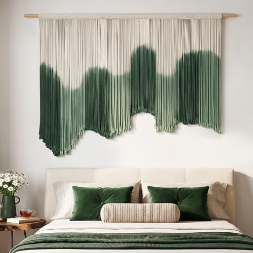 Tempospark Large Macrame Wall Hanging, Boho Wall Art Tapestry for Above Bed by Tempospark