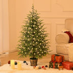 BLEUM CADE 4FT Small Norfolk Pine Tree with Lights, Christmas Tree - Image 4