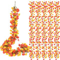 6 Pcs 6 ft Fall Artificial Flower Garland for Thanksgiving Decor by FineCheer