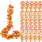 6 Pcs 6 ft Fall Artificial Flower Garland for Thanksgiving Decor by FineCheer