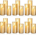 Shihanee 36 Pillar Candles,2.6'' X 4.7'', 5.9'', 7.9'',Amble,Ivory by Shihanee