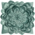 OiseauVoler 3D Flower Throw Pillow Cases Decorative Cushion Covers Soft Velvet Pillowcases Home Sofa Car Bed Room Decor 18 x 18 Inch Green by OiseauVoler