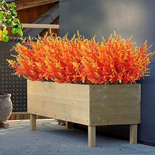 RECUTMS Fake Fall Flowers for Decoration Artificial Flower Lavender Outdoor - Image 5