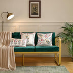 ISAENNE Designer Vintage Velvet Throw Pillow Cover,Set of 3-Bertina ABC - Image 2