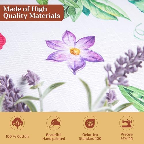 Maison d' Hermine Table Cloth Rectangle Table Reusable 100% Cotton 60"x120" - Image 3