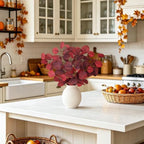 Fall Decor Artificial Eucalyptus Plant with Vase Autumn Leaf for Home Decor - Image 6