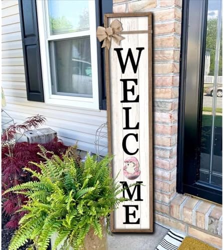 Surfapans Interchangeable Welcome Sign 12 Pcs Replaceable Icons 45"X9" Wood - Image 2