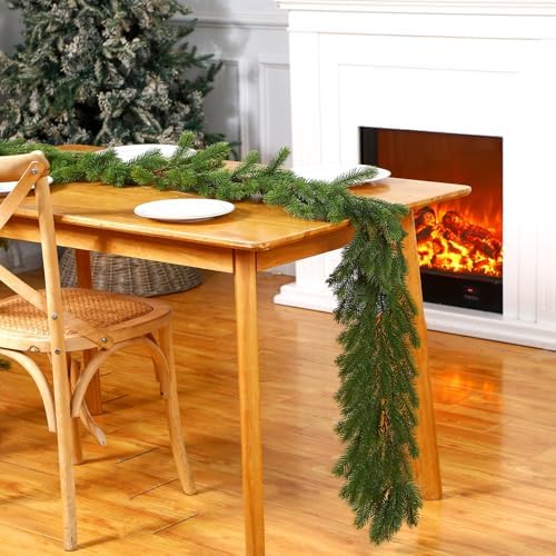 Lyrow 4 Pcs Christmas Pine Greenery Garland, Artificial Pine Garland - Image 4