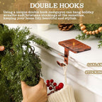 MorningRo 6 Pack 2 in 1 Stocking Holders for Mantle, Black Bronze - Image 5