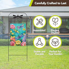 Briarwood Lane Everyday Wrought Iron Dragonfly Garden Flag Arbor 41x15 Garden Flag Decorative Arbor - Image 5