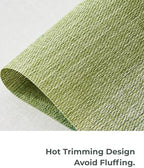 Leetaltree Gradient Green Woven Placemats Set of 24 - Heat Resistant Non-Slip Place mats for Dining Table, Washable Durable PVC Vinyl Woven Table Mats(Gradient Green, 24) - Image 7