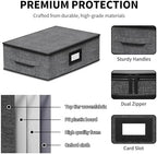 2-Pack Cup Storage Box with Dividers, Hard Shell Mug Organizer with Lid - Image 4
